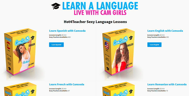 This cam site just launched naked language lessons 